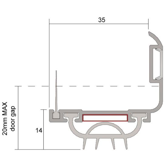 FDBU20 - Fire Door Bottom Unit