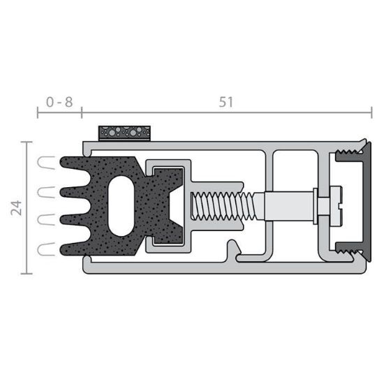 RP24SICA Heavy-duty Acoustic Seal