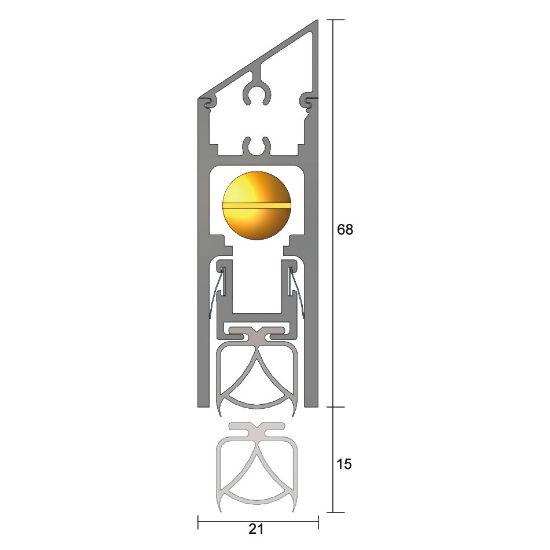 IS8020si Automatic Door Bottom Seal