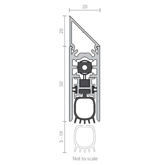 RP99Si Automatic Door Bottom Seal