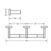 ML256S - Double Toilet Roll Holder