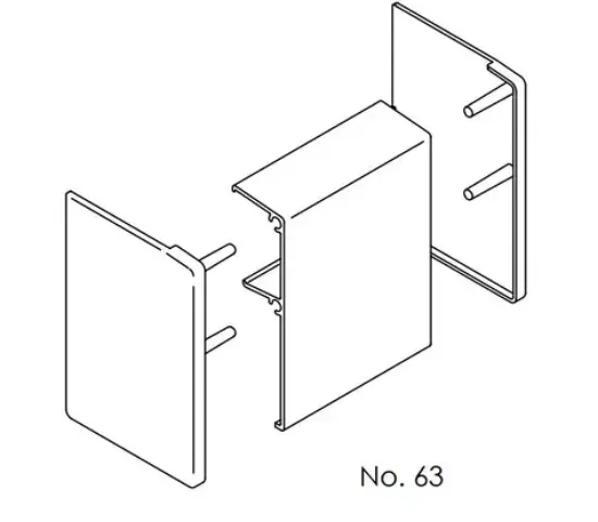 BRIO PELMET SINGLE RUN SR60 POWDERCOAT 2 METRE WHT