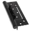 A104 Aluminium Heavy Duty Interfold Hinge, Satin Black