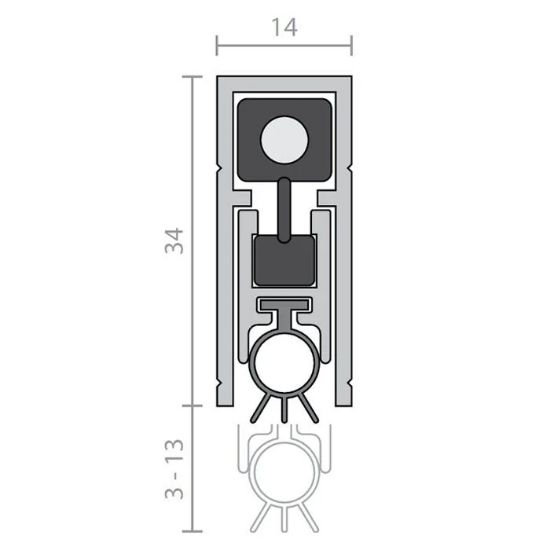 Picture of RP8Si Concealed Auto Drop Seal